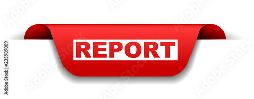 red vector banner report