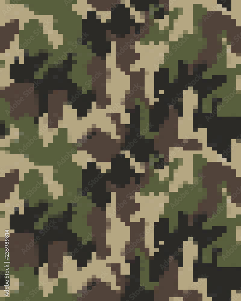 Digital fashionable camouflage pattern, fashion design. Seamless illustration Digital fashionable camouflage pattern, fashion design. Seamless illustration