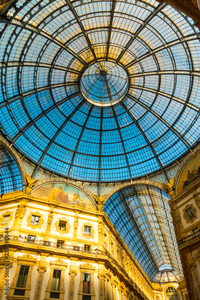 Glass dome of Galleria Vittorio Emanuele