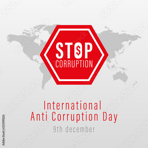 International Anti Corruption Day Vector Template Design Illustration