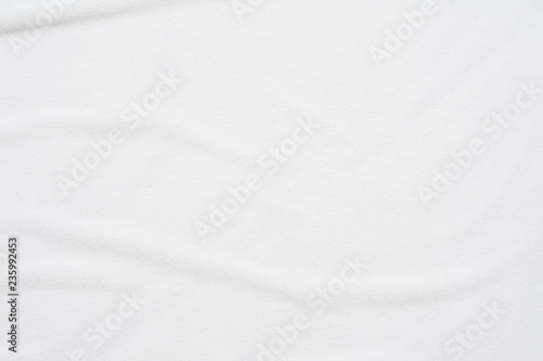 white crumpled blanket  top view