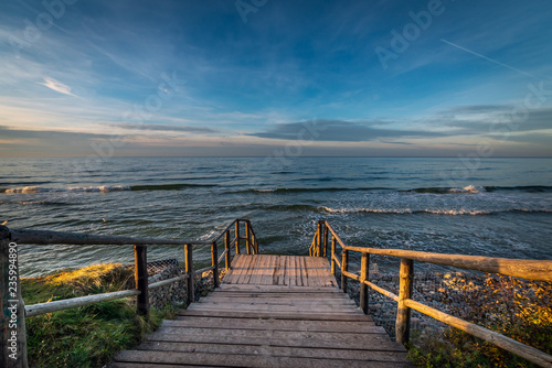 Jastrzębia Góra zejście na plażę © Wlodek