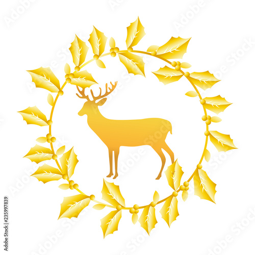 christmas deer cartoon