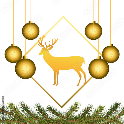 christmas deer cartoon