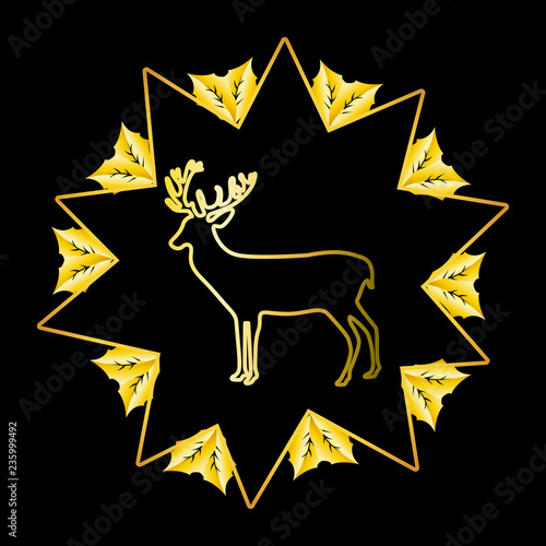 christmas deer cartoon
