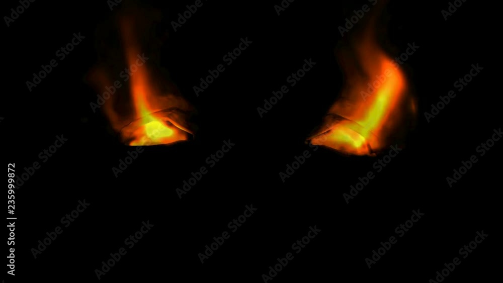 Burning Eyes with Alpha Matte Burning Eyes with Alpha Matte