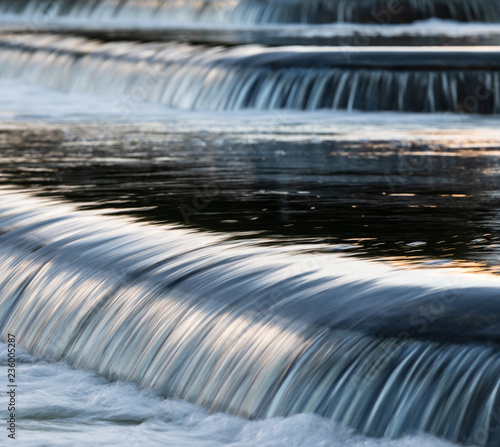 Stream at Mishawaka riverwalk 