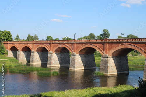 Ponte di mattoni di Kuldiga
