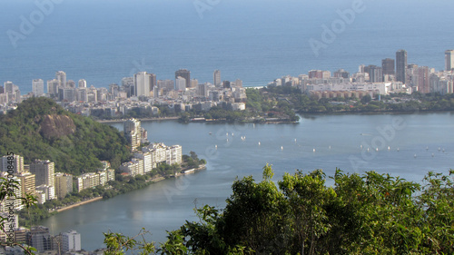 Aerial view of Rio de Janeiro, sea and mountains © Marcos