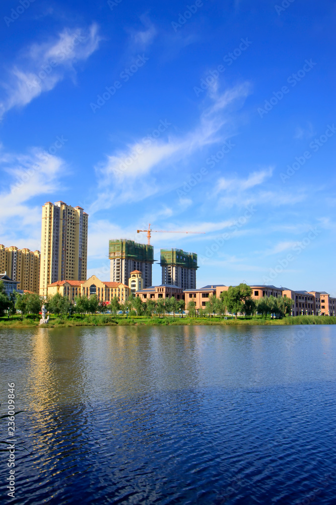 city scenery in the North River Park