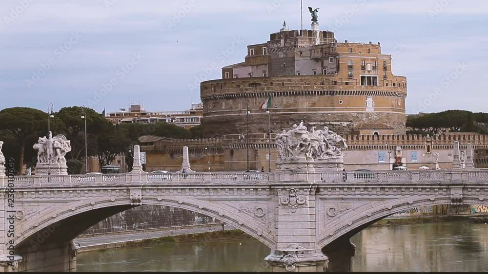 Vittorio Emanuele II Bridge And Sant Angelo Castle In Rome Vittorio Emanuele II Bridge And Sant Angelo Castle In Rome
