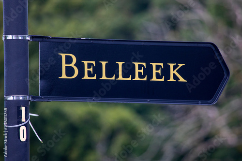 Signpost for Belleek in Northern Ireland photo