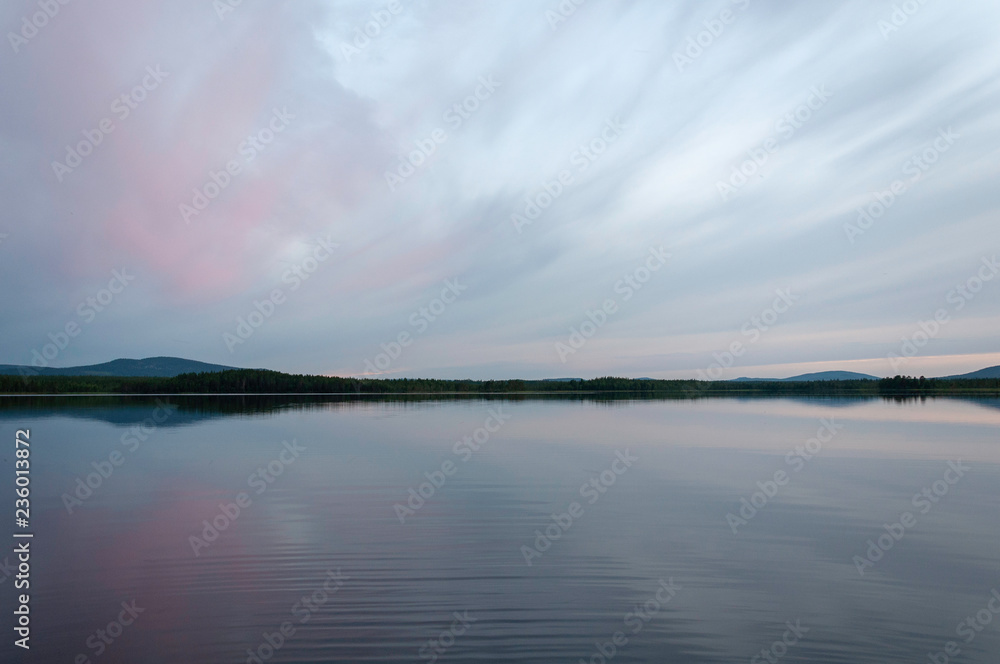 summer night at the lake