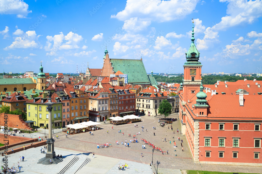 Obraz premium Warsaw Castle Square