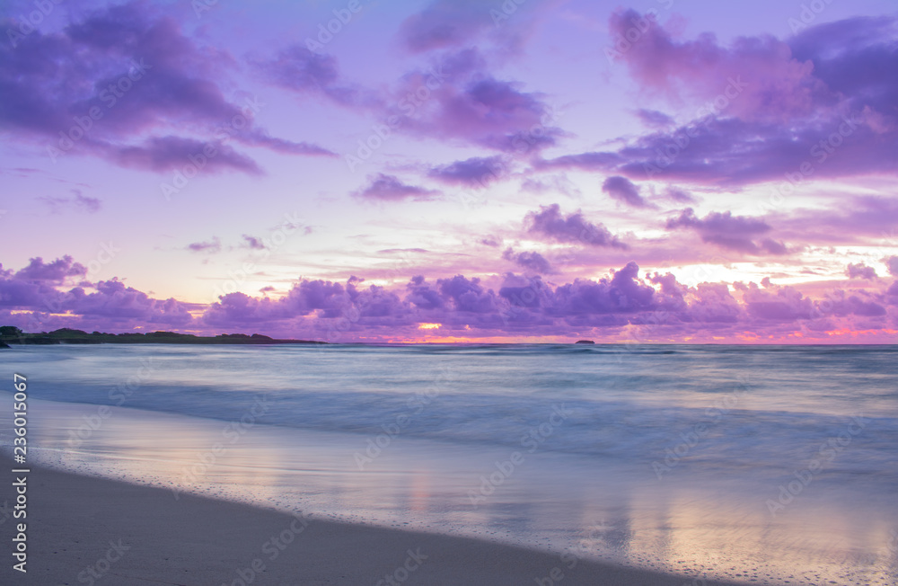 Colorful Tropical Island Sunrise 