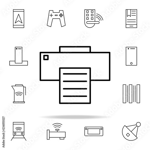 printer icon. internet things icons universal set for web and mobile