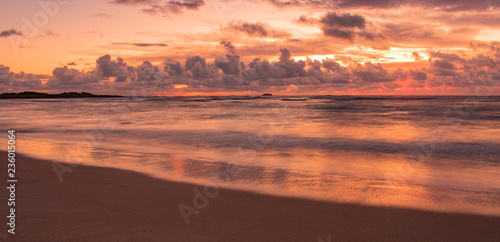 Colorful Tropical Island Sunrise  photo