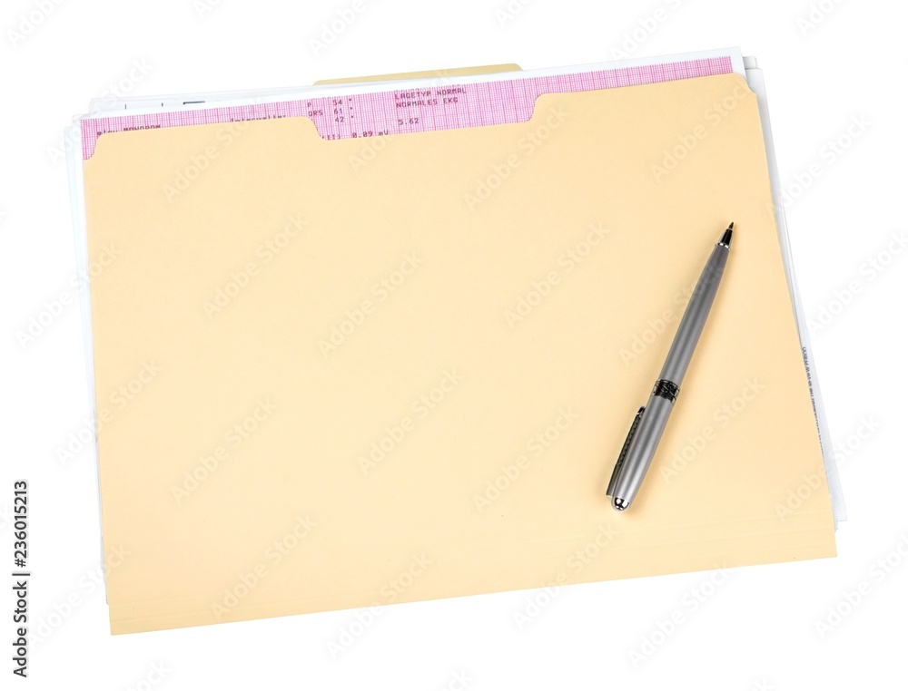File Folder with Documents File Folder with Documents
