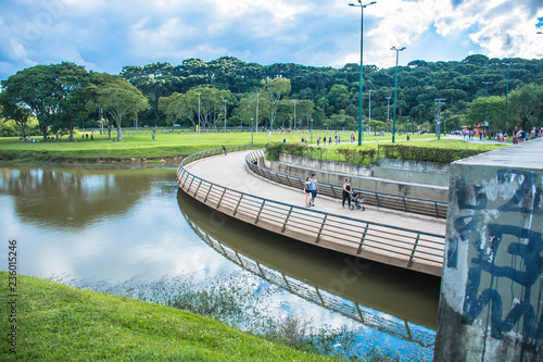 Canvas Print Lago parque barigui em curitiba
