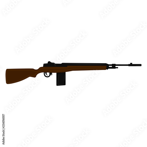 Isolated shotgun icon. Weapon. Vector illustartion design