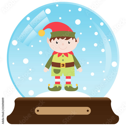 elf  with a Santa Claus