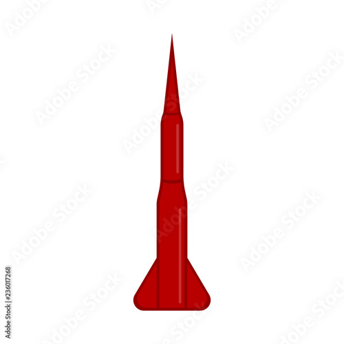 Isolated nuclear missile icon. Vector illustration design