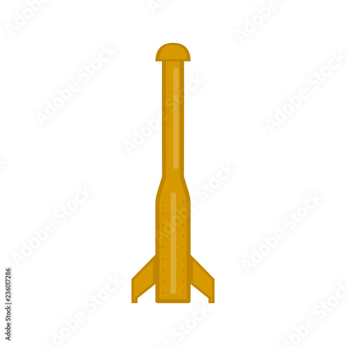 Isolated nuclear missile icon. Vector illustration design