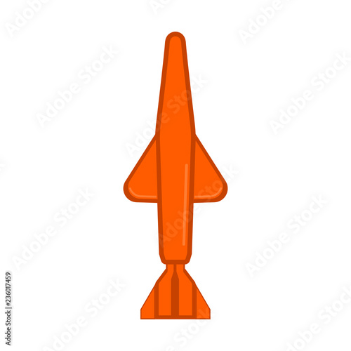 Isolated nuclear missile icon. Vector illustration design