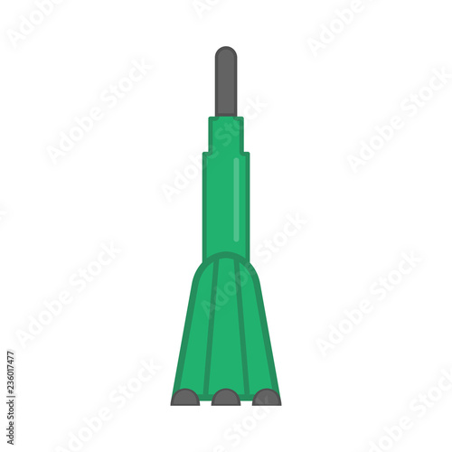 Isolated nuclear missile icon. Vector illustration design