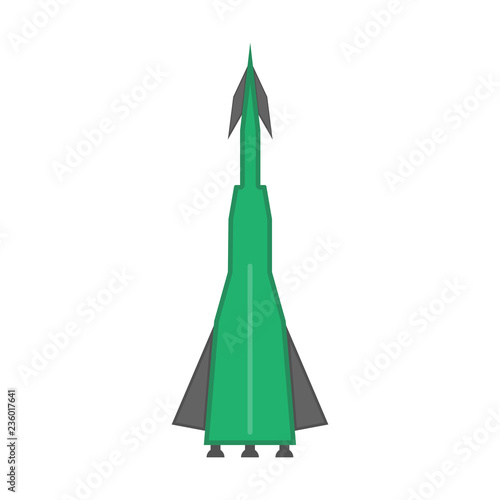 Isolated nuclear missile icon. Vector illustration design