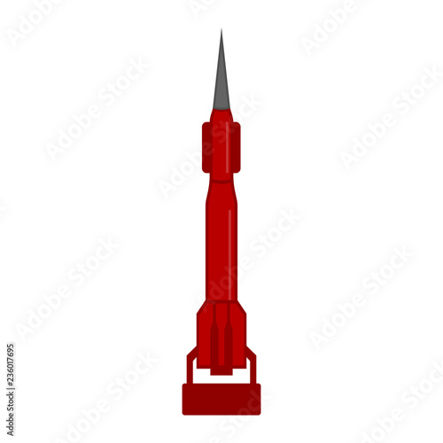 Isolated nuclear missile icon. Vector illustration design