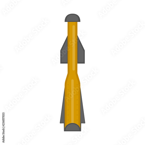 Isolated nuclear missile icon. Vector illustration design