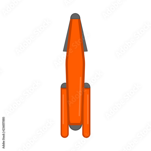 Isolated nuclear missile icon. Vector illustration design