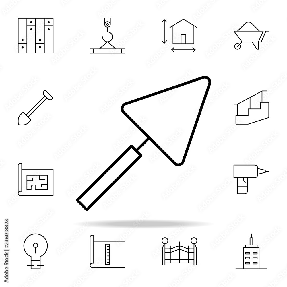 Fototapeta premium putty knife icon. architecture icons universal set for web and mobile