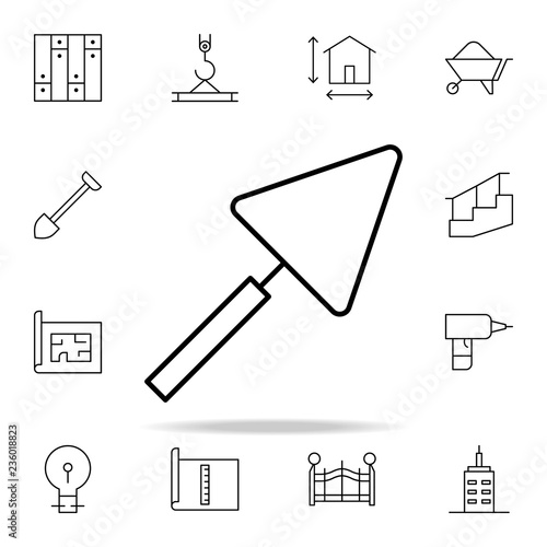 putty knife icon. architecture icons universal set for web and mobile