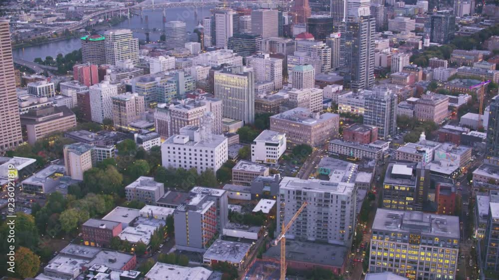 Portland City Oregon USA aerial view Portland City Oregon USA aerial view
