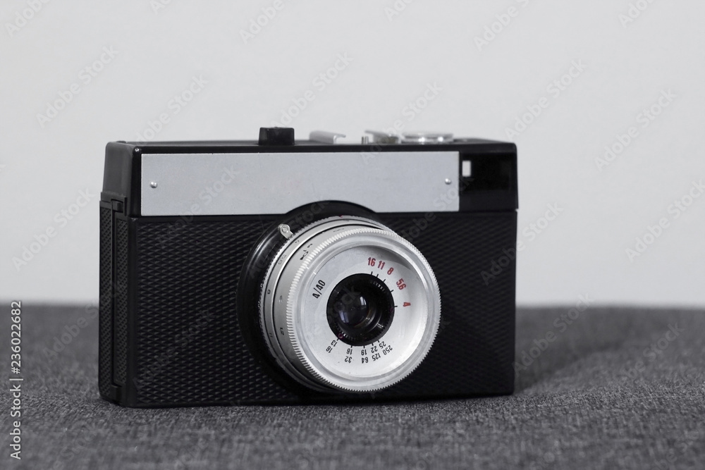 Old film camera. Soviet schoolchildren were very fond of this camera.