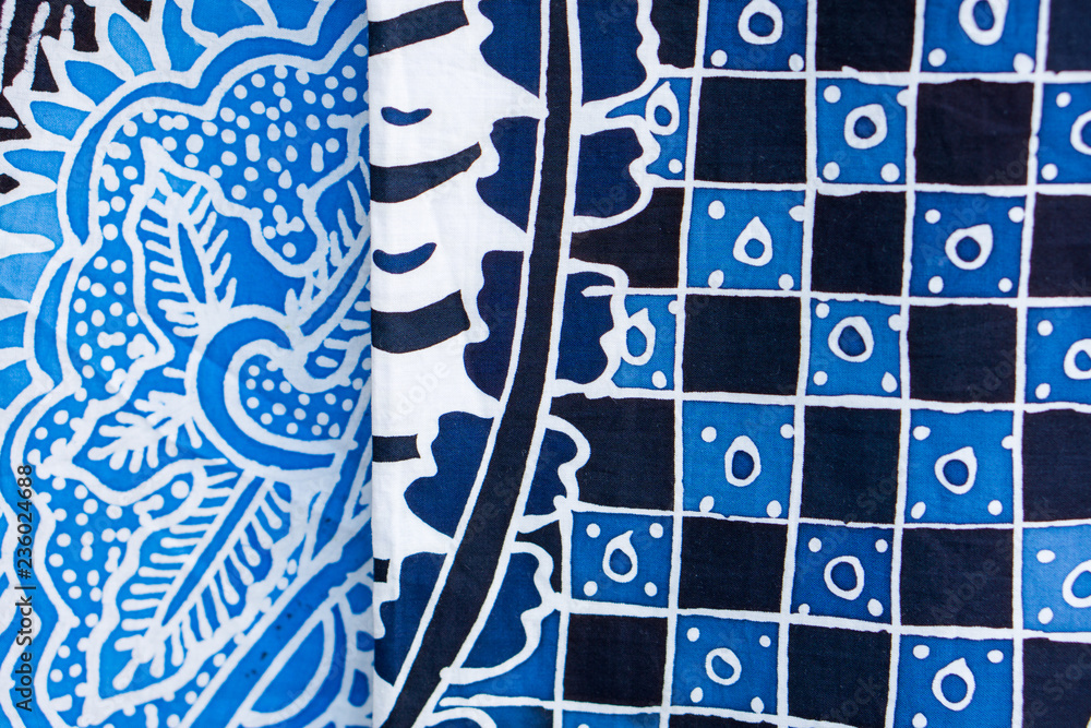 Fotografie Close up texture of batik textile
