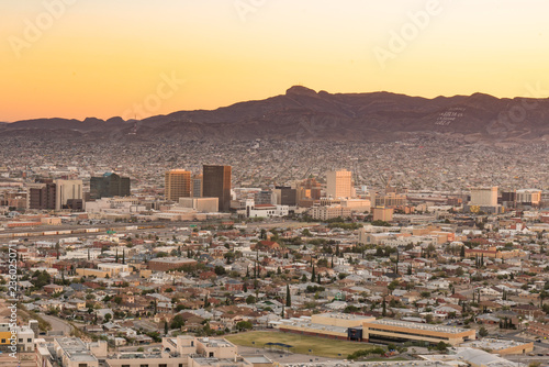 El Paso, Texas Night Skyline photo