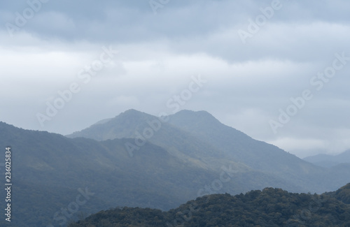 Mountains on a cloudy day