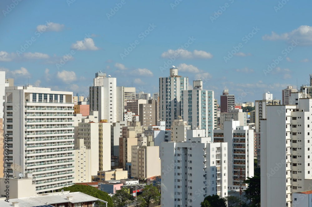 Obraz premium Wysoki kąt widzenia Campinas, SP w Brazylii