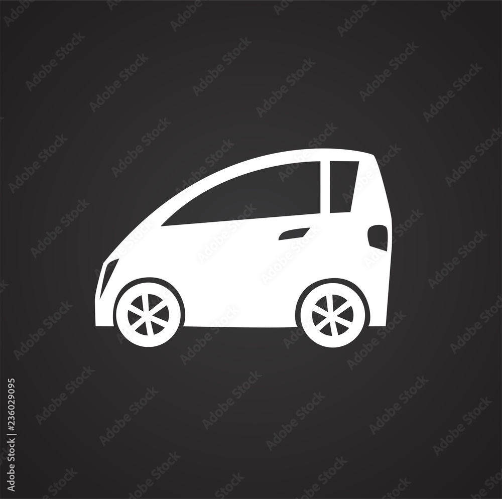 Car icon on black background for graphic and web design, Modern simple vector sign. Internet concept. Trendy symbol for website design web button or mobile app. Car icon on black background for graphic and web design, Modern simple vector sign. Internet concept. Trendy symbol for website design web button or mobile app.