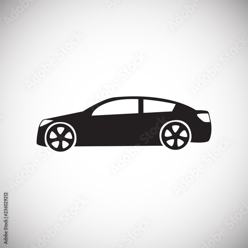 Car icon on white background for graphic and web design  Modern simple vector sign. Internet concept. Trendy symbol for website design web button or mobile app.