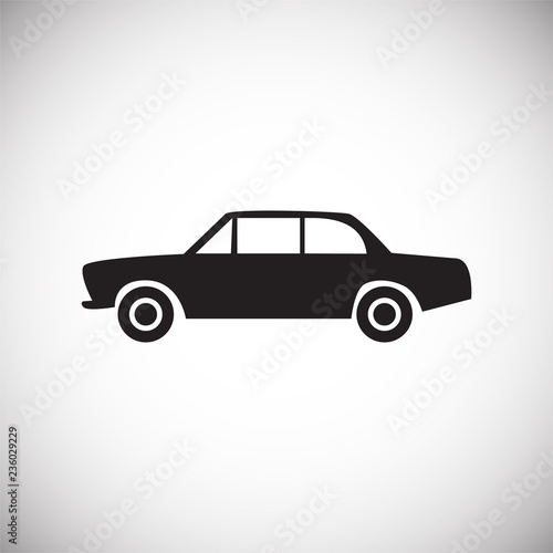 Car icon on white background for graphic and web design  Modern simple vector sign. Internet concept. Trendy symbol for website design web button or mobile app.
