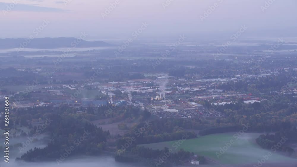Industrial aerial view over Portland Oregon Industrial aerial view over Portland Oregon