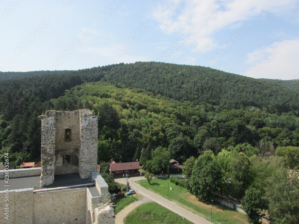 Landscape with medieval Diosgyor castle, Miskolc, Hungary