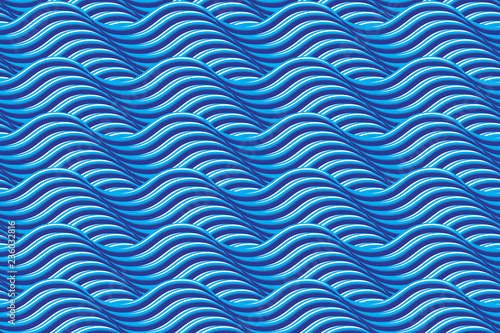 pattern of twisty waves lines seamless vector background
