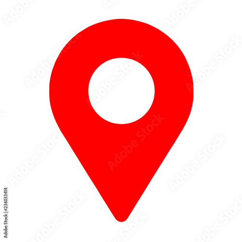 Location red icon vector. EPS10