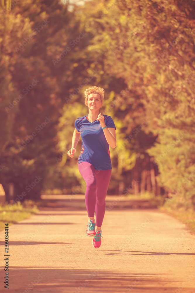 young female runner training for marathon young female runner training for marathon