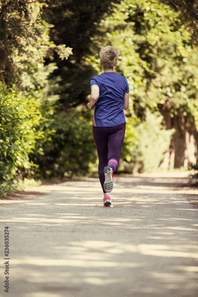young female runner training for marathon young female runner training for marathon